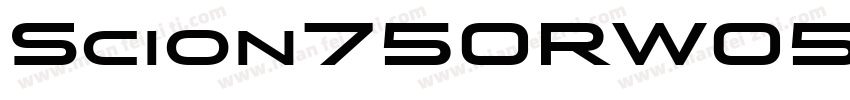 Scion750RW05 Black Regular字体转换